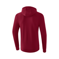 Sweat à capuche adulte bordeaux Erima