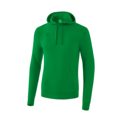Sweat à capuche adulte vert Erima