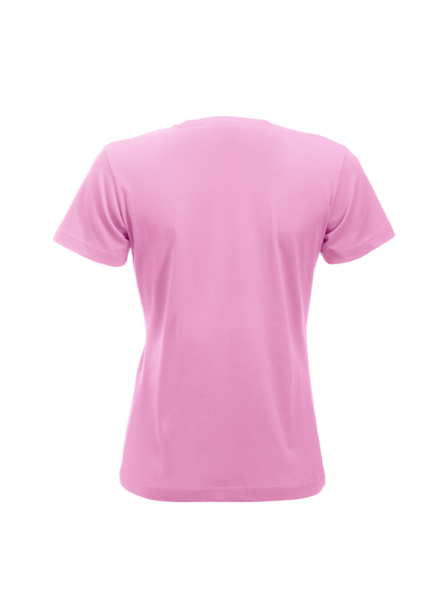 T-Shirt femme rose Clique New Classic-T