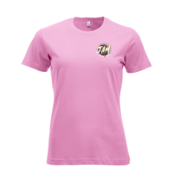 T-Shirt femme rose Clique New Classic-T