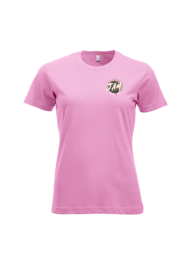 T-Shirt femme rose Clique New Classic-T