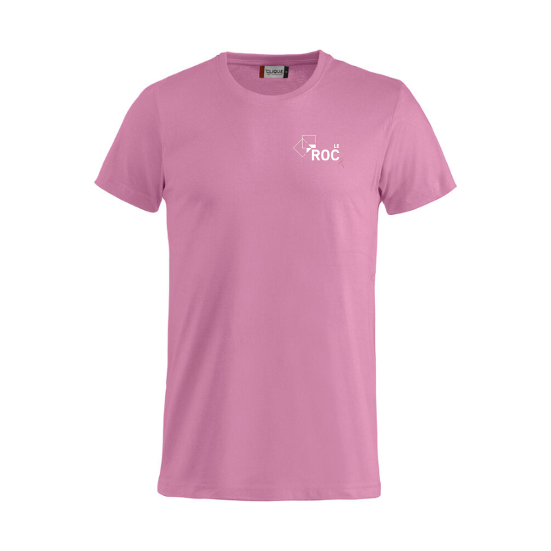 T-Shirt adulte rose Clique Classic-T