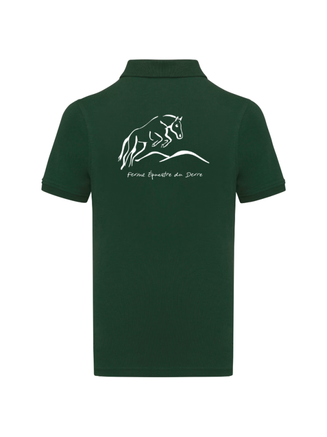 Polo enfant vert forêt Kariban