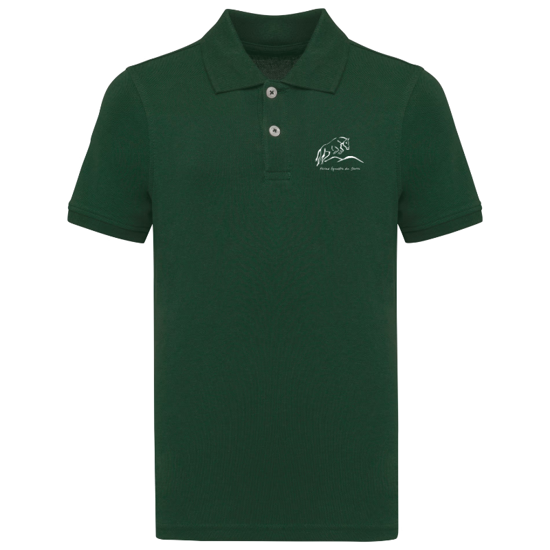Polo enfant vert forêt Kariban