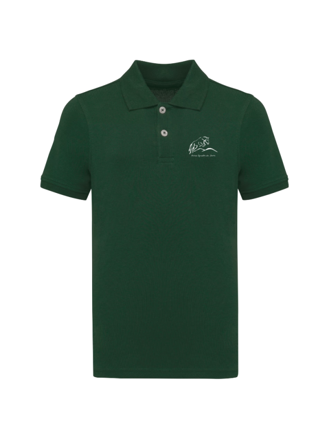 Polo enfant vert forêt Kariban