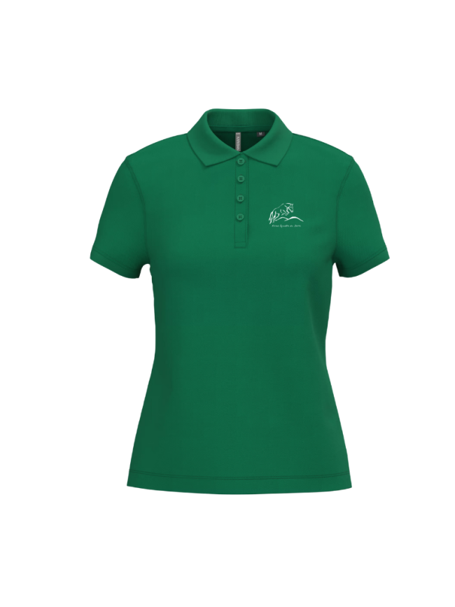 Polo femme vert forêt Kariban