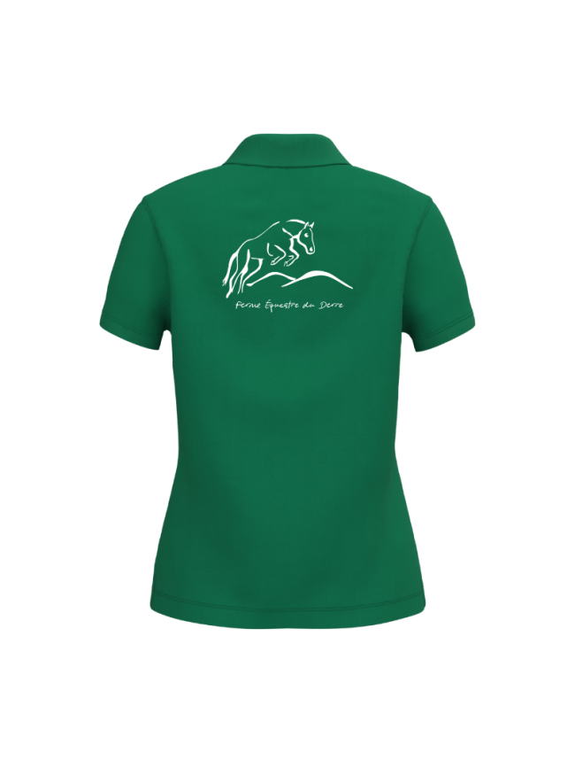 Polo femme vert forêt Kariban