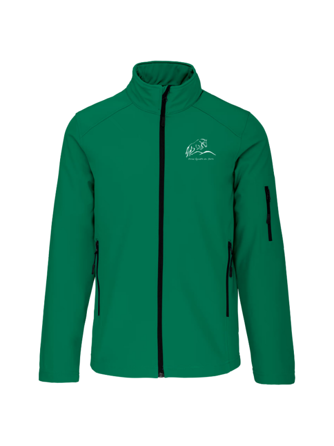 Veste softshell homme vert forêt Kariban