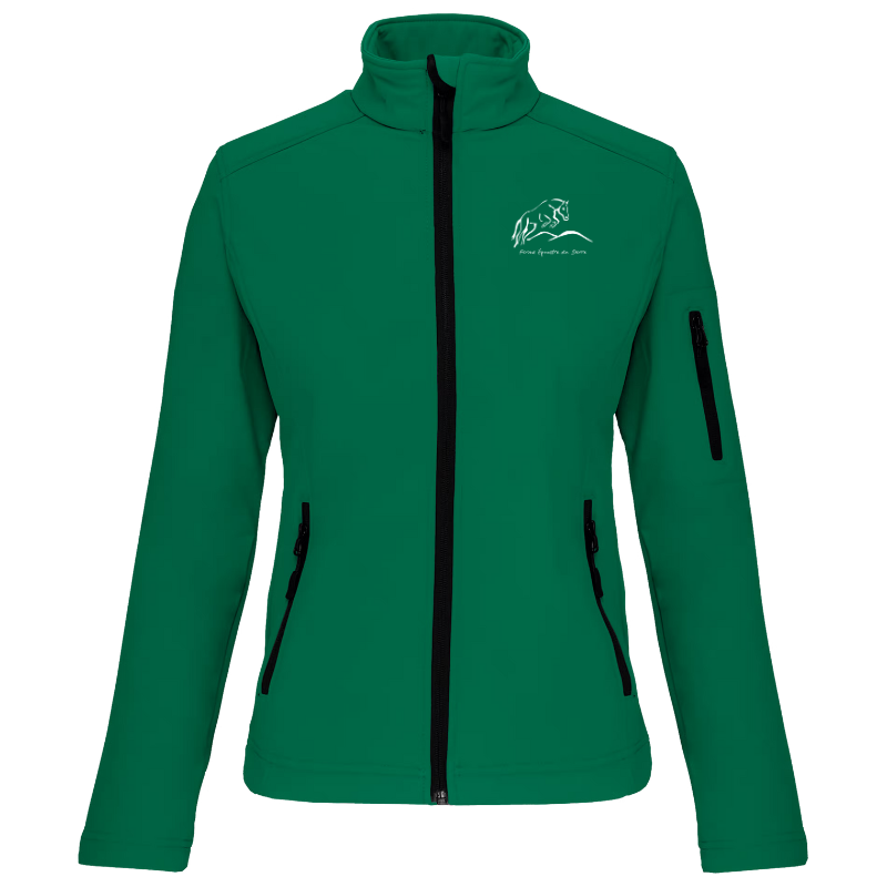 Veste softshell femme vert forêt Kariban