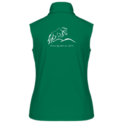 Bodywarmer softshell femme vert forêt Katiban