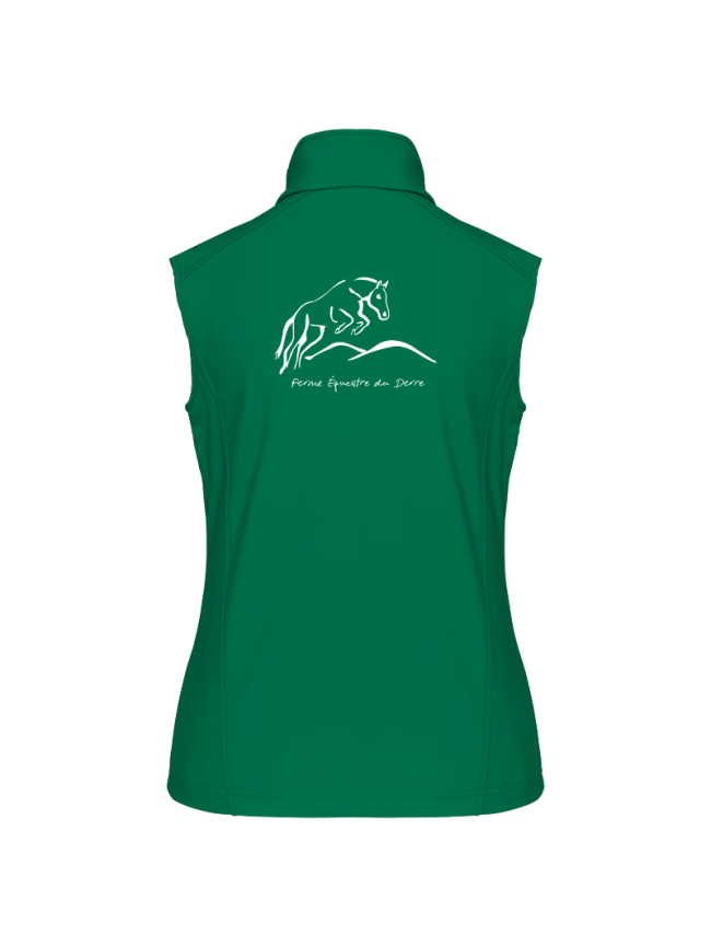 Bodywarmer softshell femme vert forêt Katiban