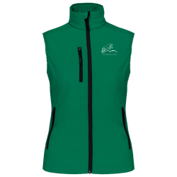 Bodywarmer softshell femme vert forêt Katiban