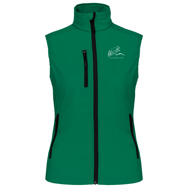 Bodywarmer softshell femme vert forêt Katiban