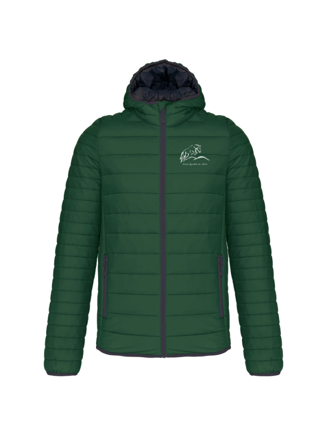 Doudoune homme vert forêt Kariban