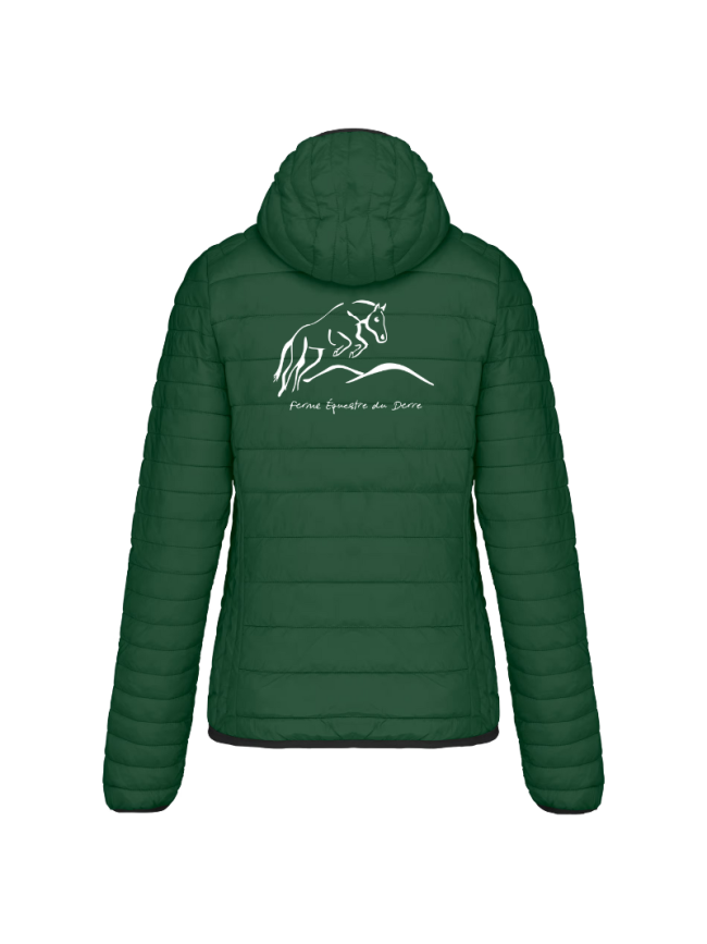 Doudoune femme vert forêt Kariban