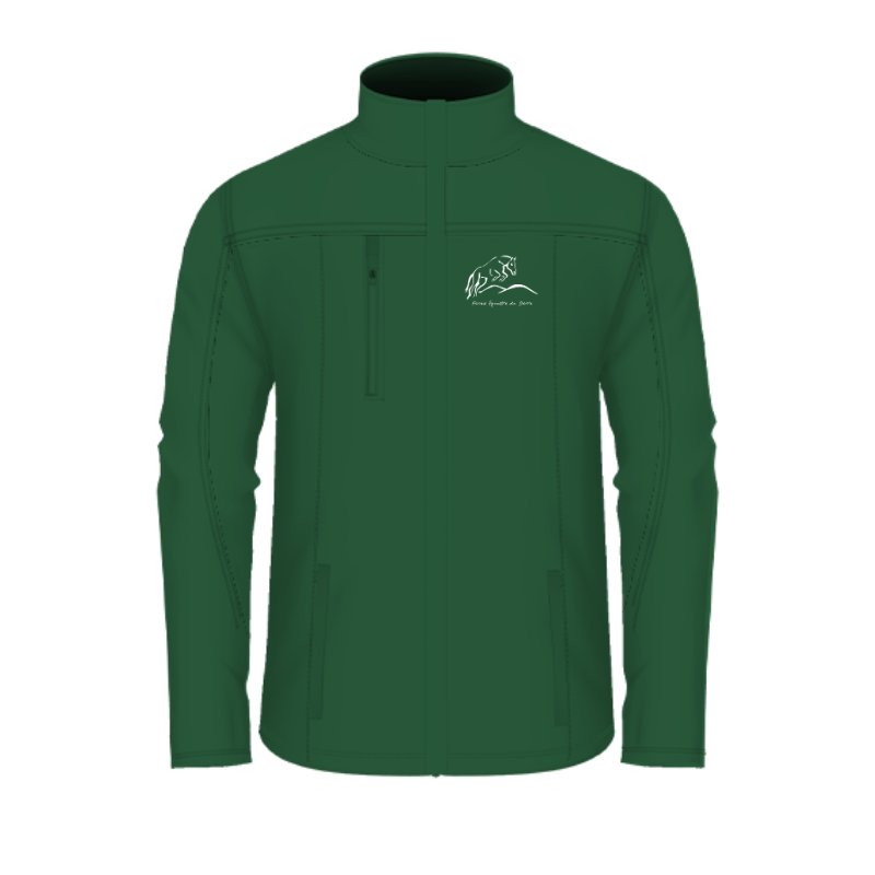 Veste softshell enfant vert forêt Cyou
