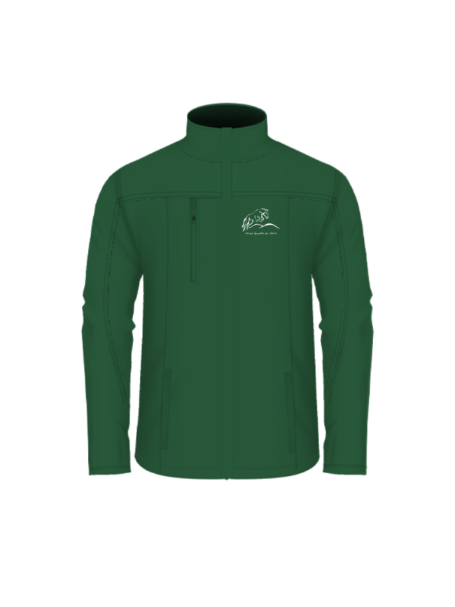 Veste softshell enfant vert forêt Cyou