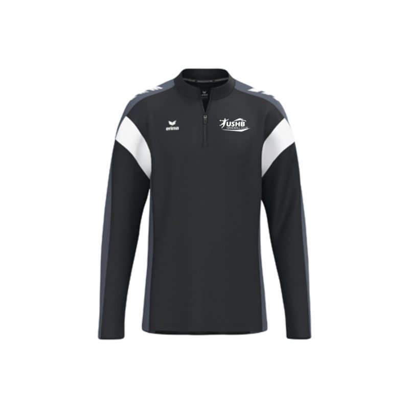 Sweat 1/2 zip adulte noir Erima Celebrate 125