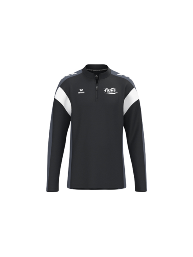 Sweat 1/2 zip enfant noir Erima Celebrate 125