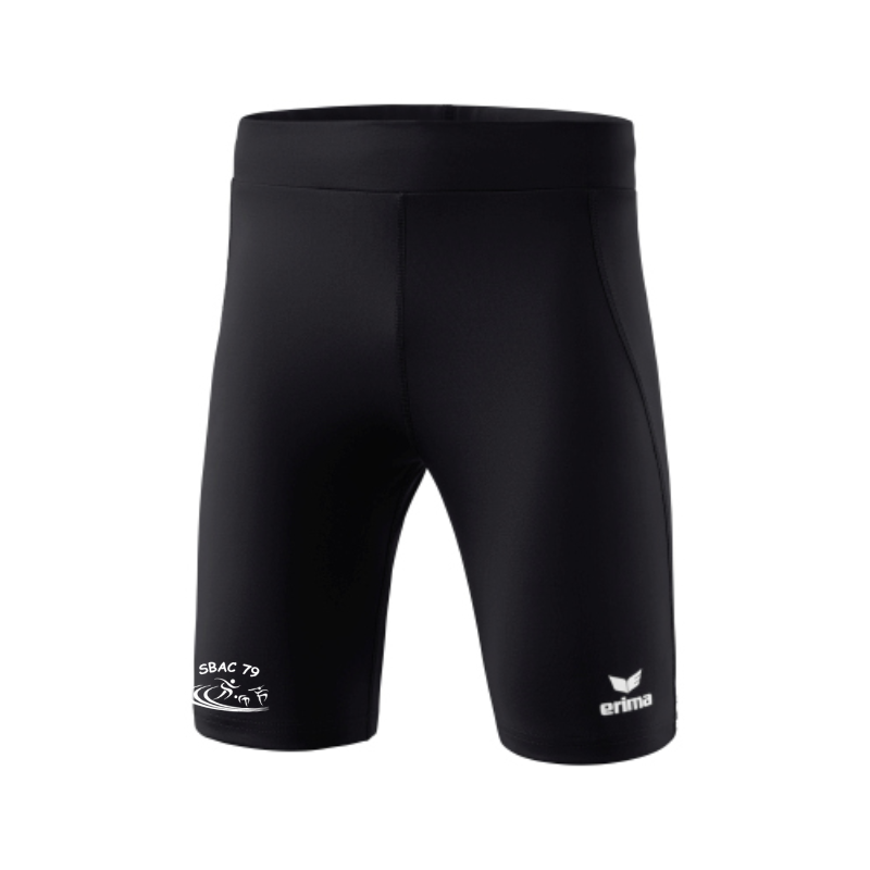 Collant court femme noir Erima Racing