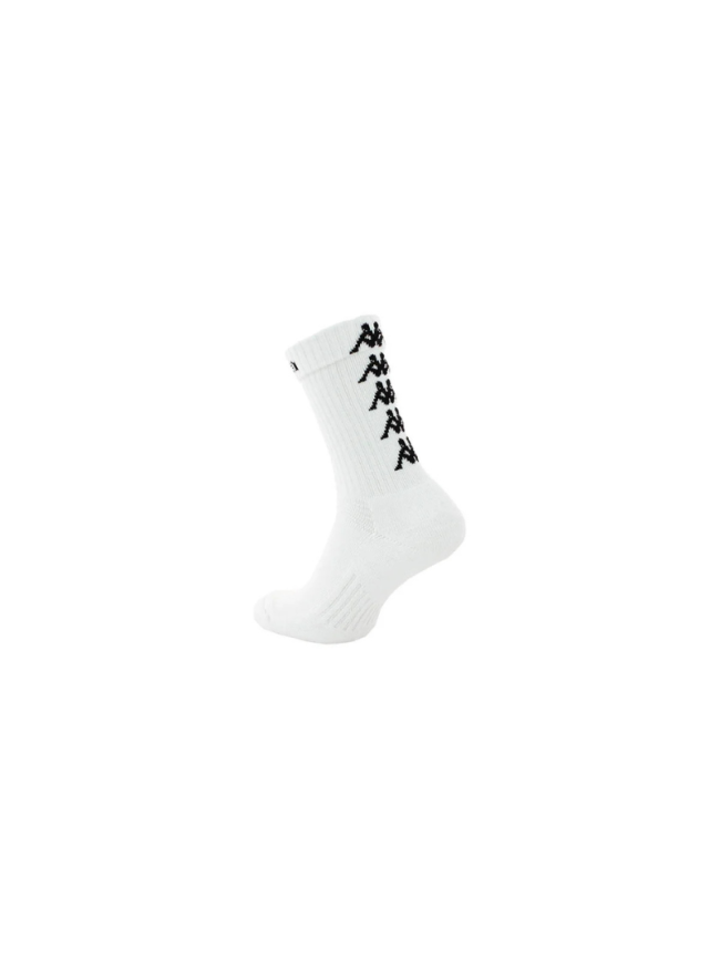 Chaussettes blanc/noir Kappa Eleno
