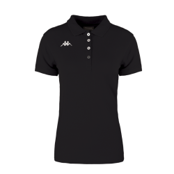 Polo femme noir Kappa Menata