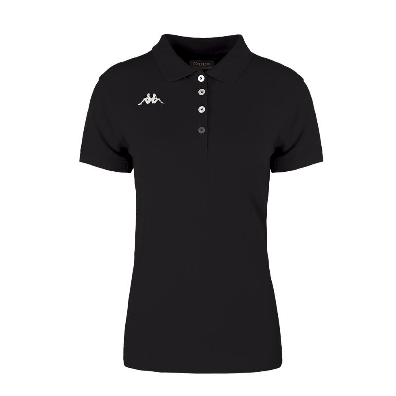 Polo femme noir Kappa Menata