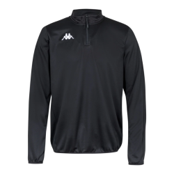 Sweat 1/4 zip enfant noir Kappa Tavole