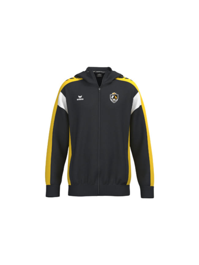 Veste capuche enfant noir jaune Erima Celebrate 125