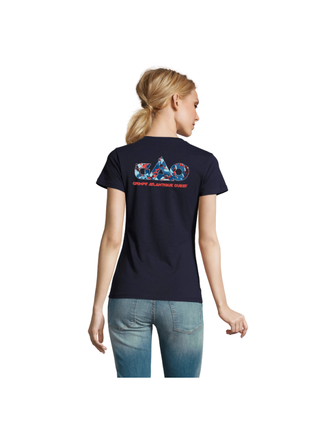T-Shirt femme marine Sol's Imperial