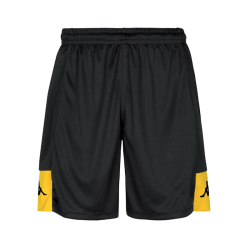 Short enfant noir jaune Kappa Daggo