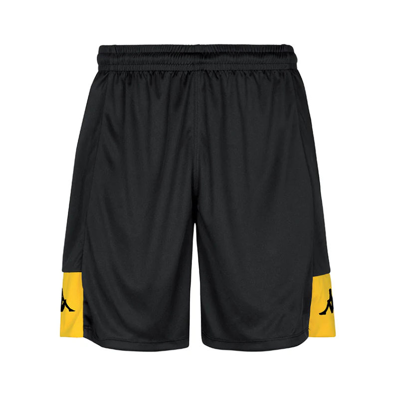 Short enfant noir jaune Kappa Daggo