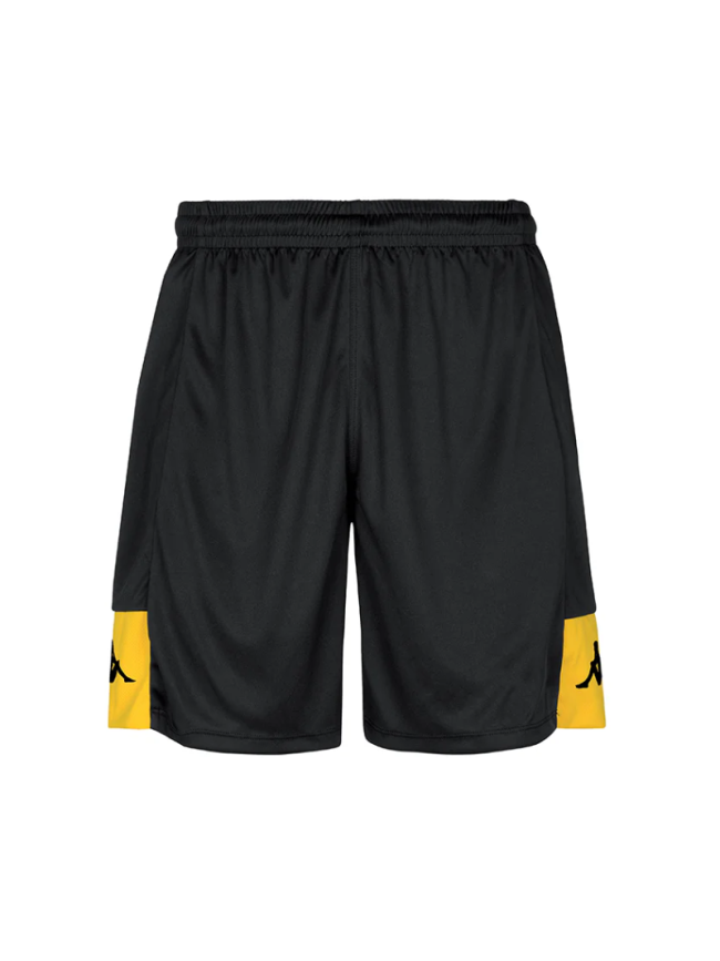 Short enfant noir jaune Kappa Daggo