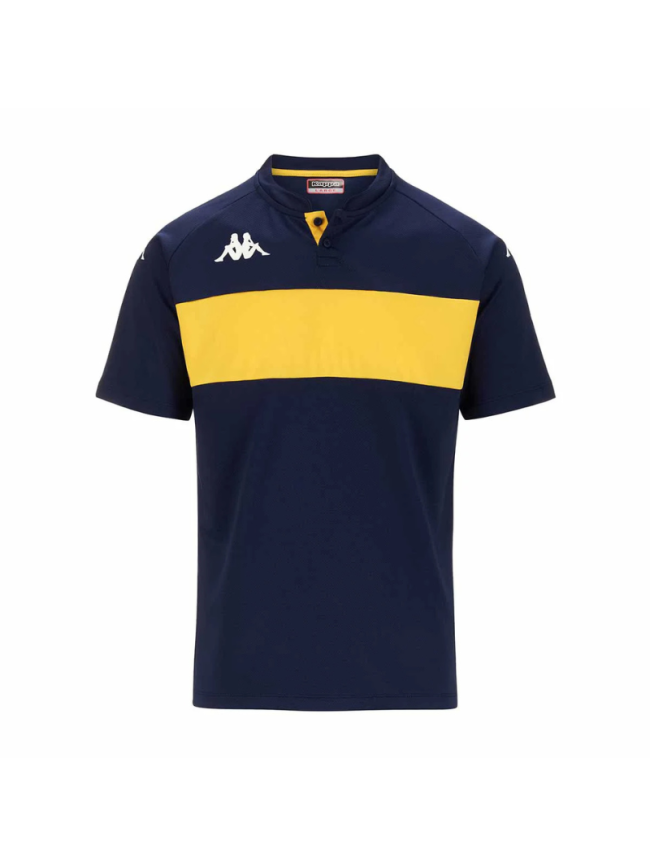 Polo adulte marine jaune Kappa Dalto