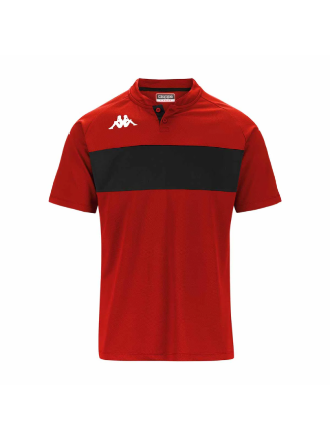 Polo adulte rouge noir Kappa Dalto