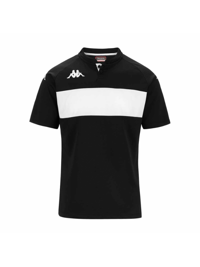 Polo adulte noir blanc Kappa Dalto