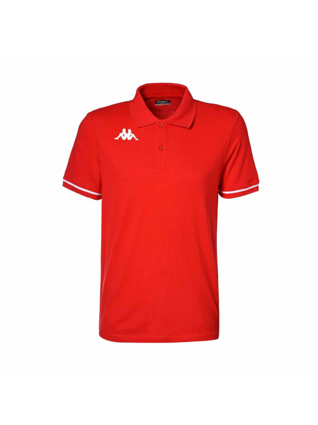 Polo adulte rouge Kappa Barli