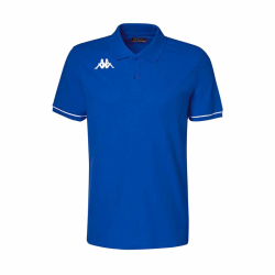 Polo adulte bleu Kappa Barli