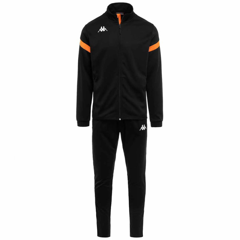 Survêtement enfant noir orange Kappa Dalcito
