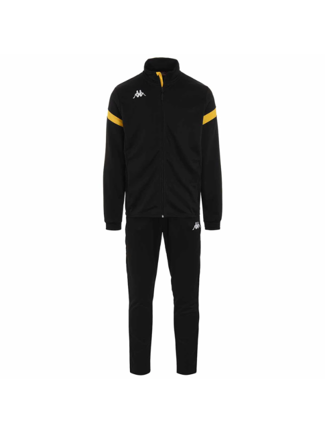 Survêtement enfant noir jaune Kappa Dalcito