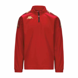 Sweat 1/2 zip adulte rouge Kappa Gassolo