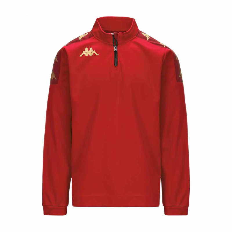 Sweat 1/2 zip adulte rouge Kappa Gassolo