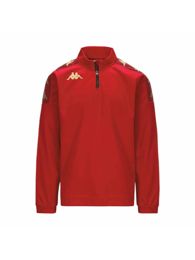 Sweat 1/2 zip adulte rouge Kappa Gassolo