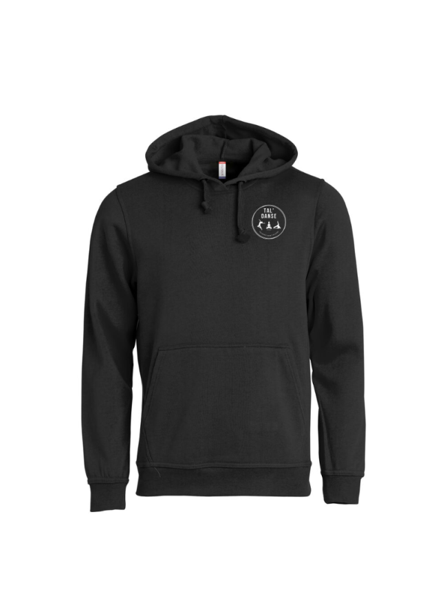 Sweat capuche adulte noir Clique Basic