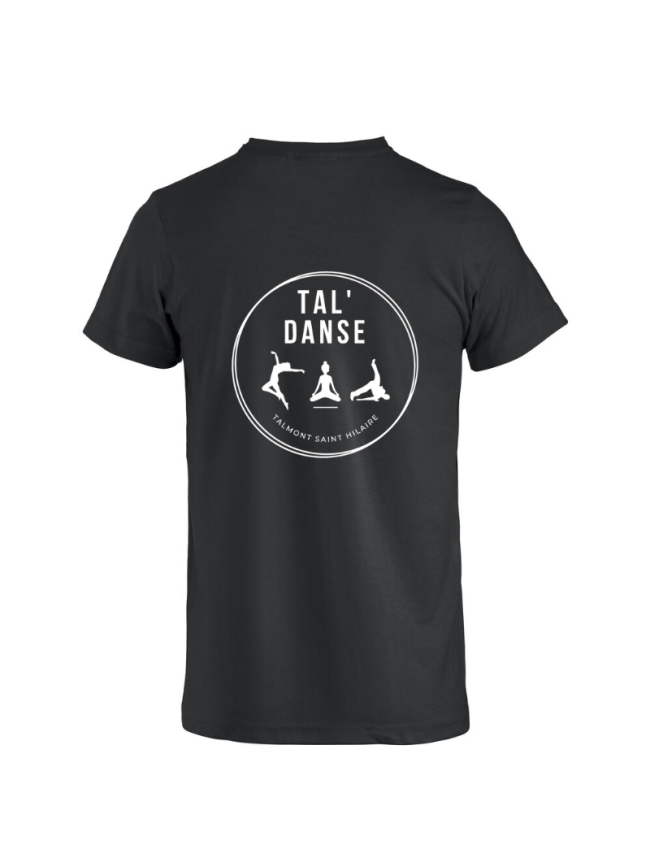 T-Shirt adulte noir Clique Basic