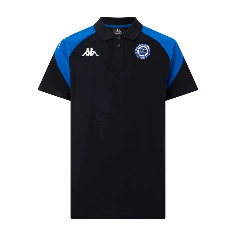 Polo enfant noir Kappa Lanetto