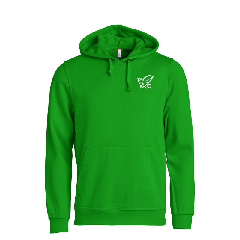Sweat capuche adulte vert Clique Basic