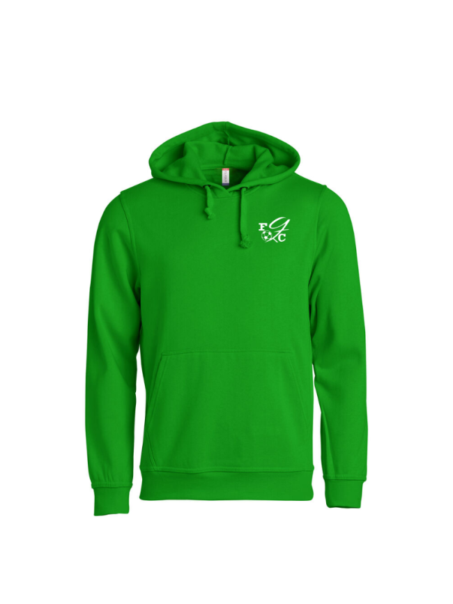 Sweat capuche adulte vert Clique Basic