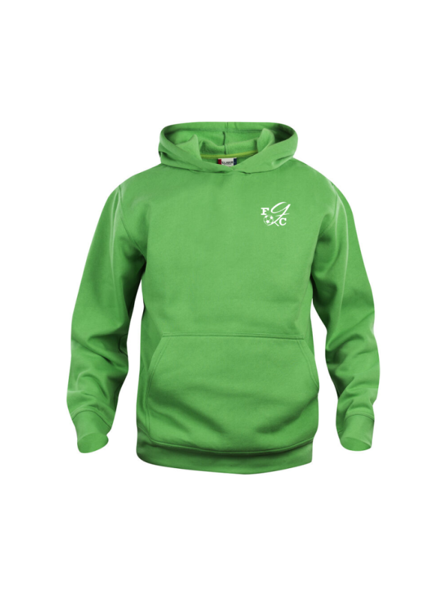 Sweat capuche enfant vert Clique Basic