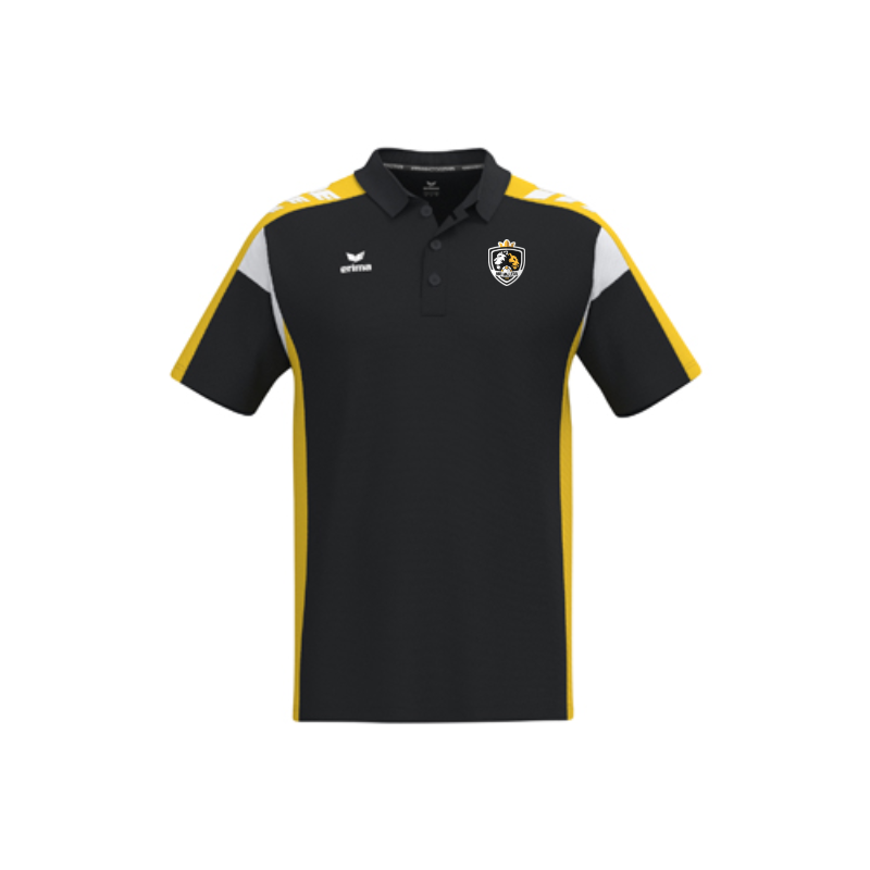 Polo adulte noir jaune Erima Celebrate 125